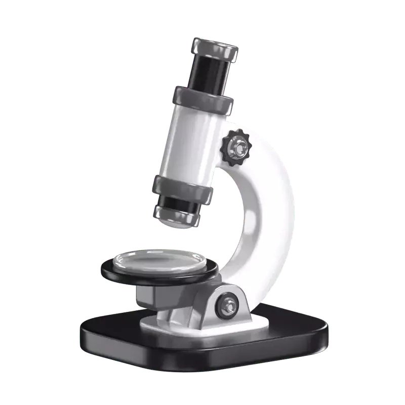 3D Microscope Model Unveiling The Microcosm 3D Graphic