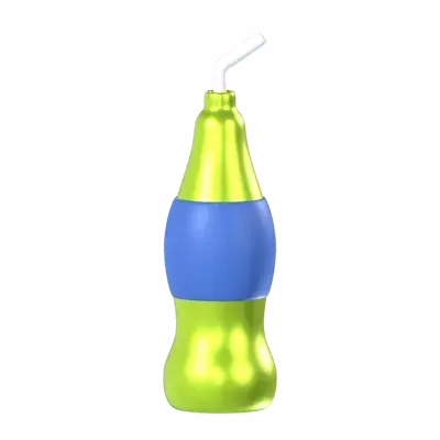 Soda Bottle 3D Graphic
