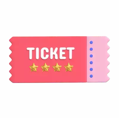 Tickets 3D Graphic