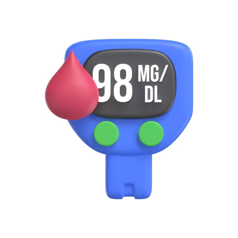 Glucometer 3D Graphic