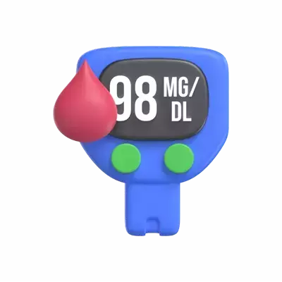 Glucometer 3D Graphic