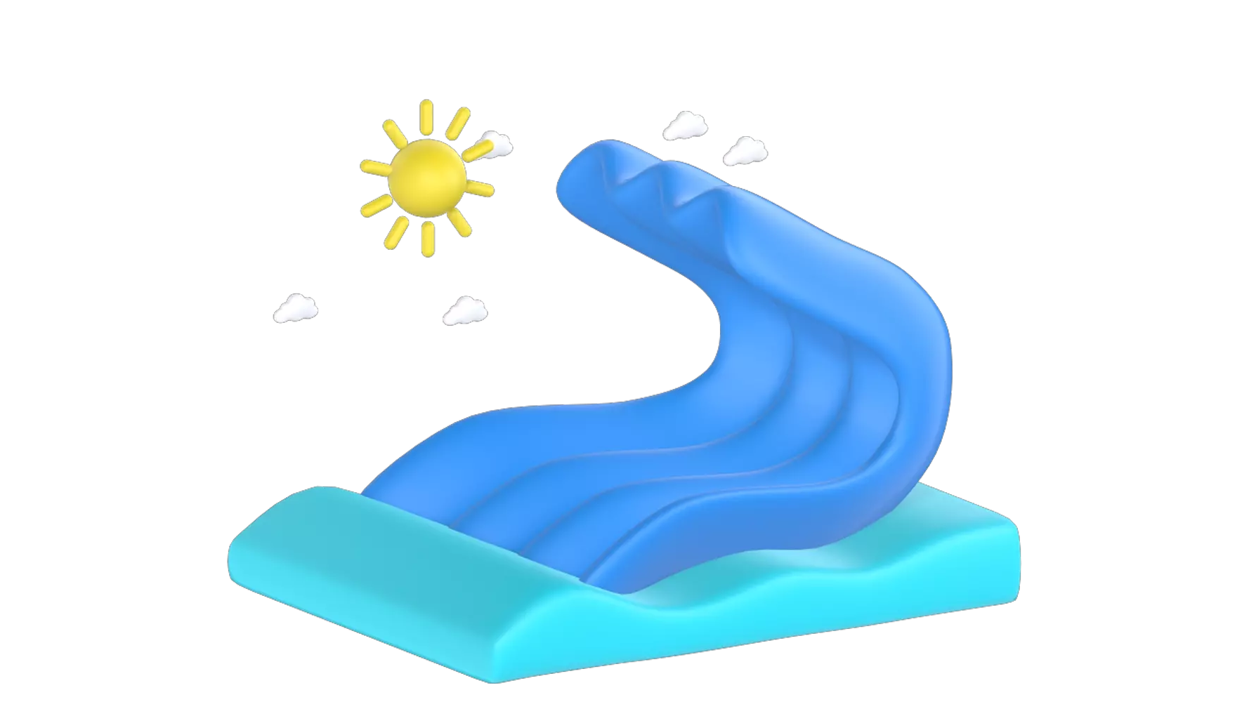 Waves In The Sea 3D Graphic