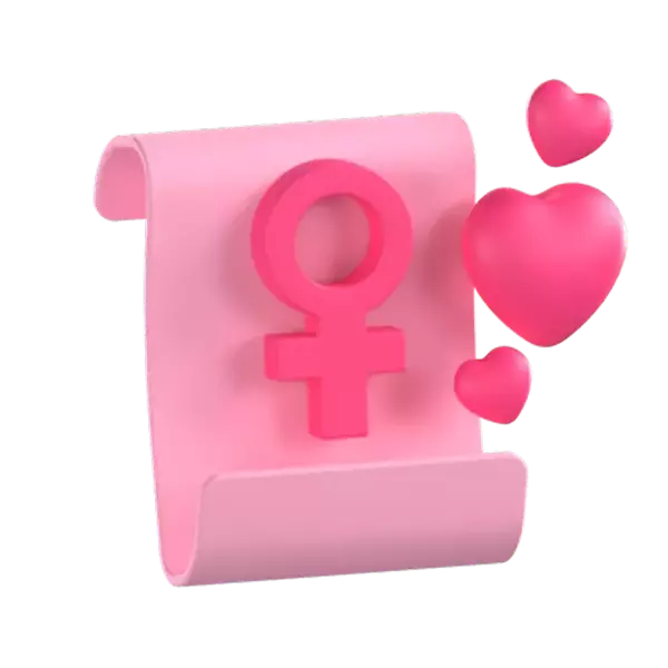 Women's Rights 3D Graphic
