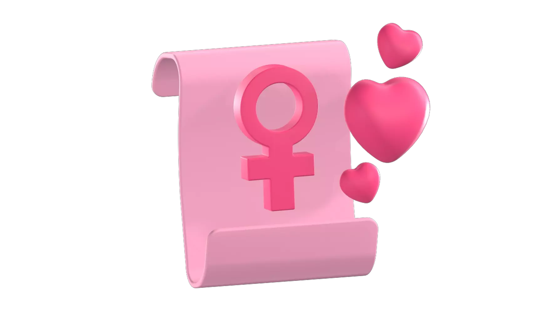 Women's Rights 3D Graphic