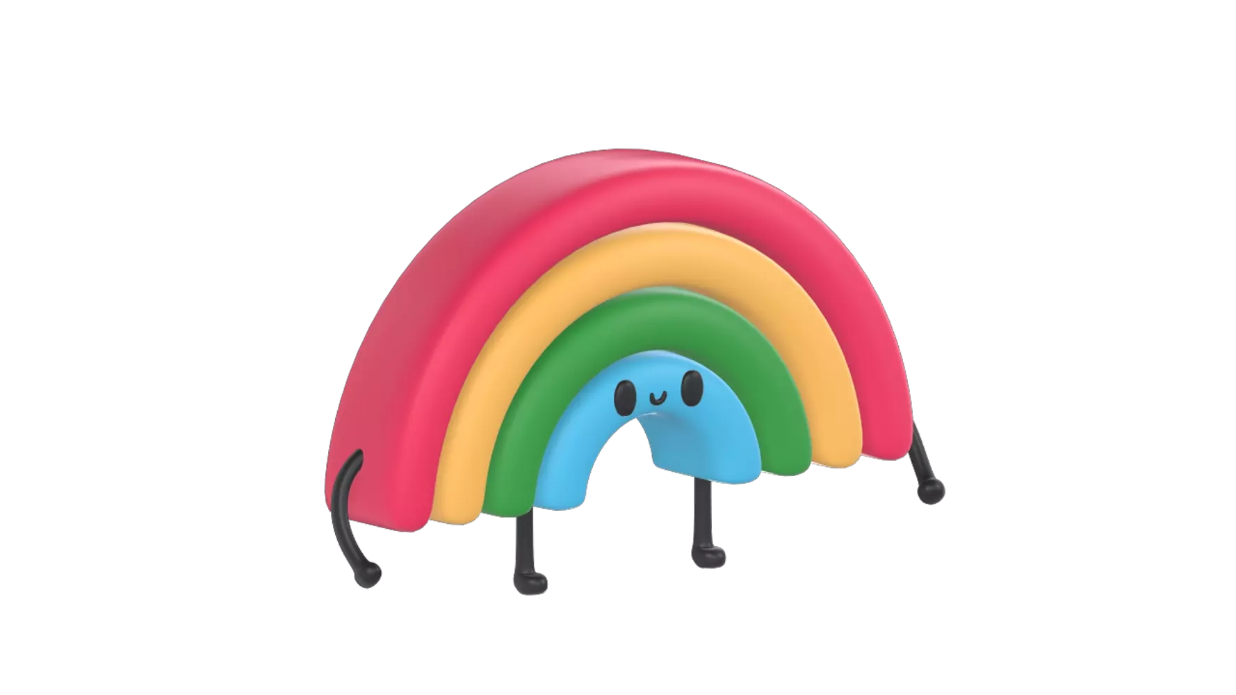 Character Rainbow 3D Graphic