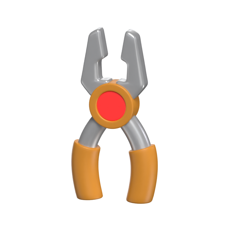 3D Plier Icon Model 3D Graphic