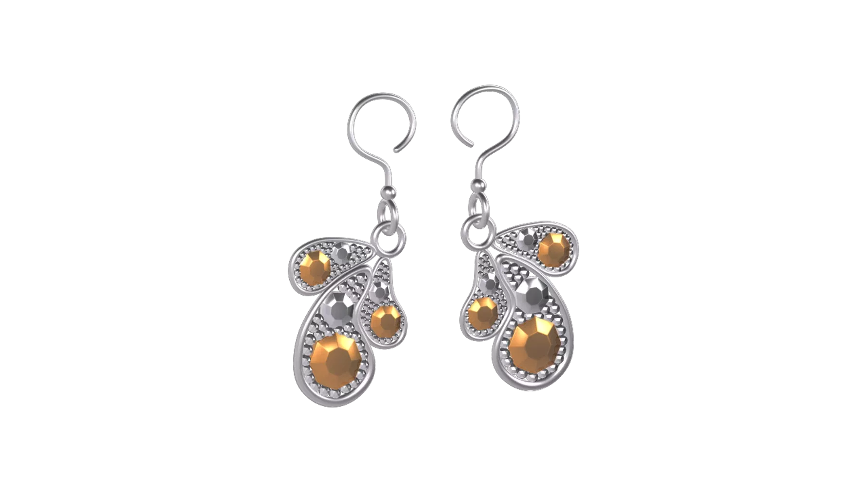 Luxury Earring 3D Graphic