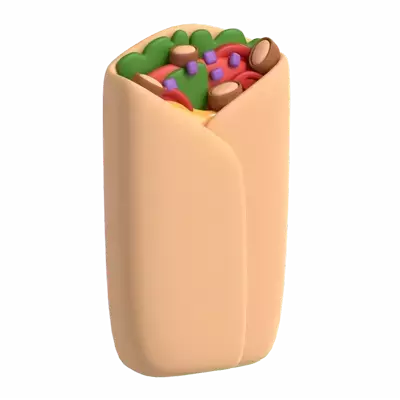 Burrito 3D Graphic