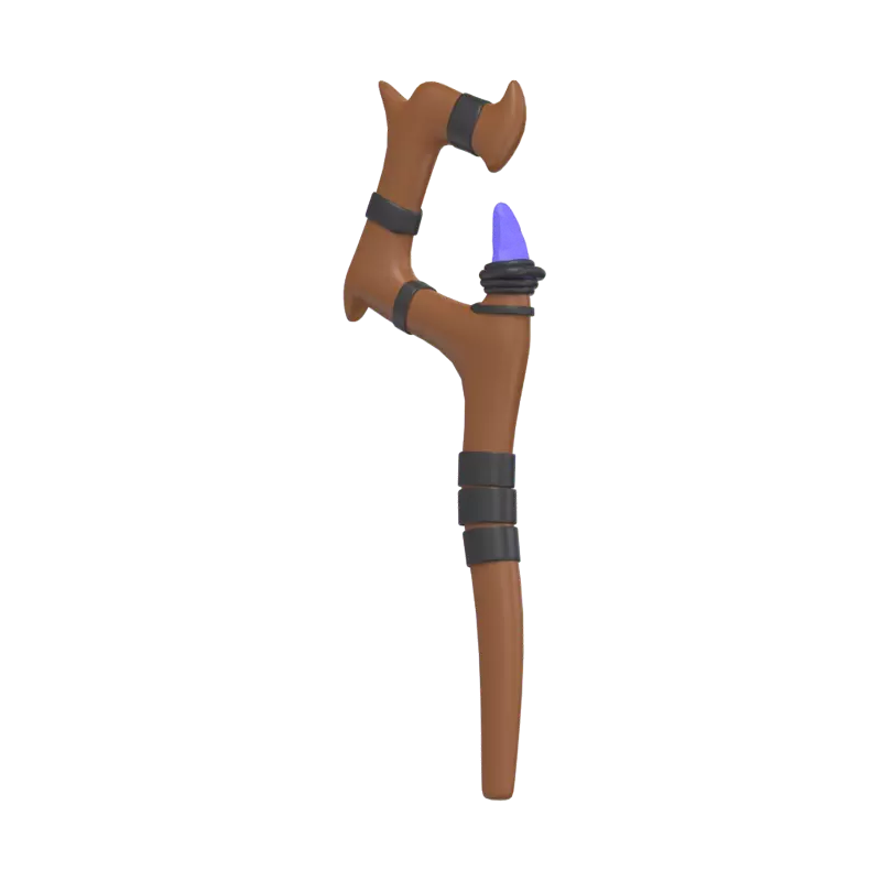 Wizard Staff 3D Graphic