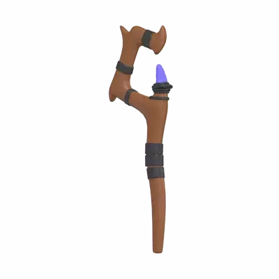 Wizard Staff 3D Graphic