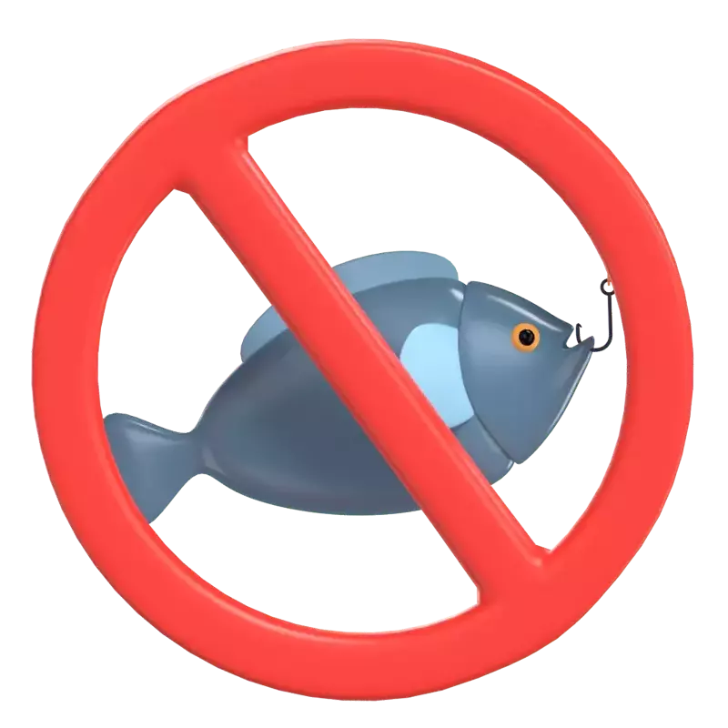 No Pesca 3D Graphic