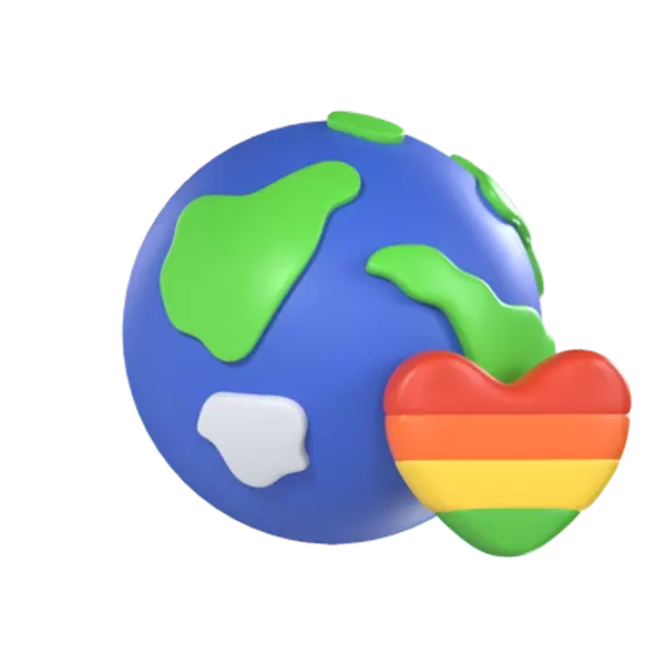 World Pride Day 3D Graphic
