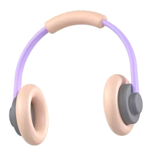 Headphone 3D Graphic
