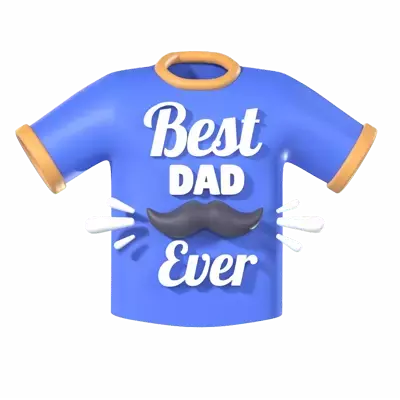 Best Dad Ever 3D Graphic