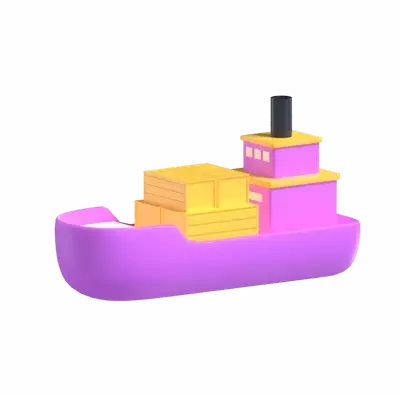 Ship 3D Graphic