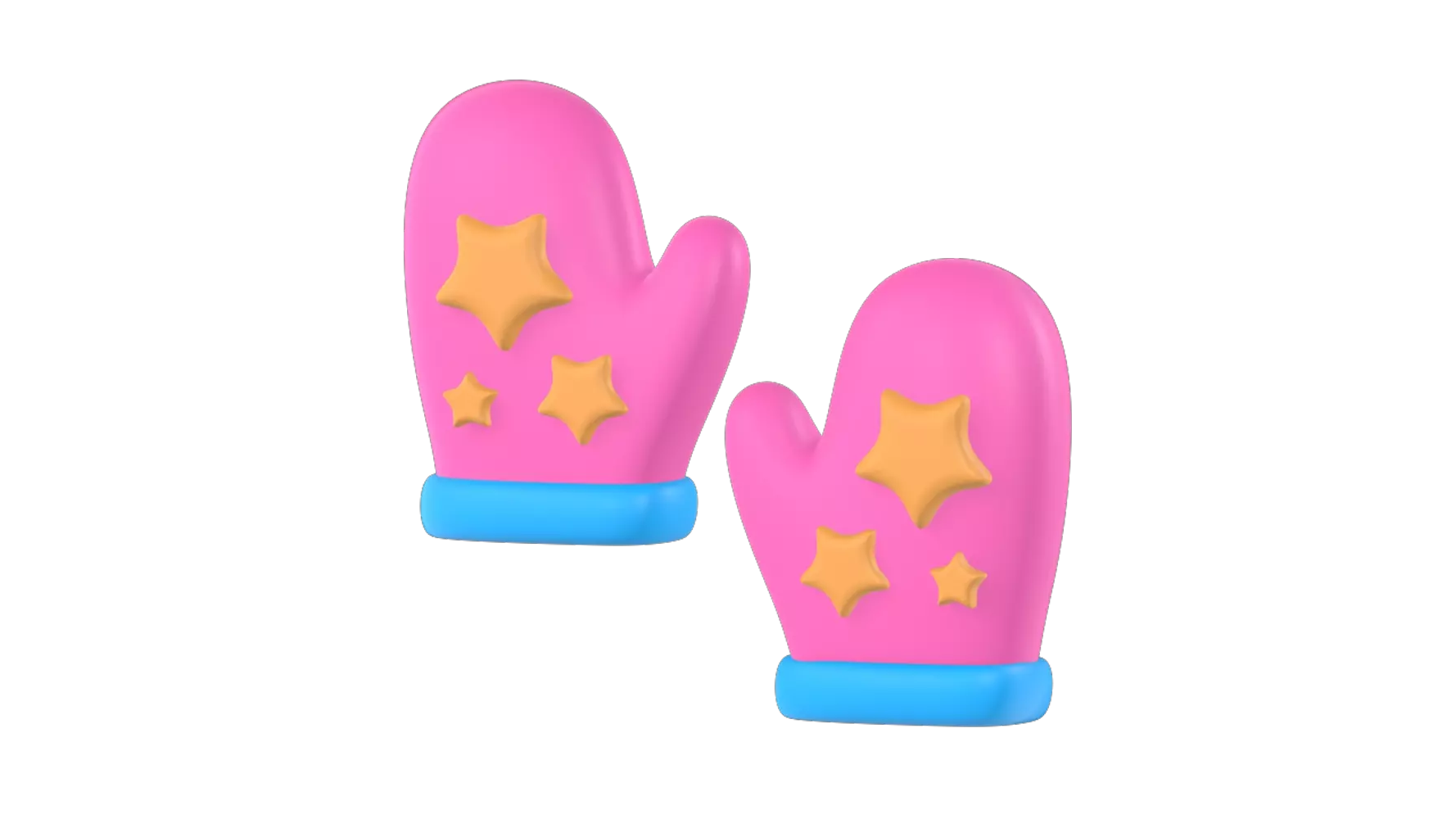 Baby Mittens 3D Graphic