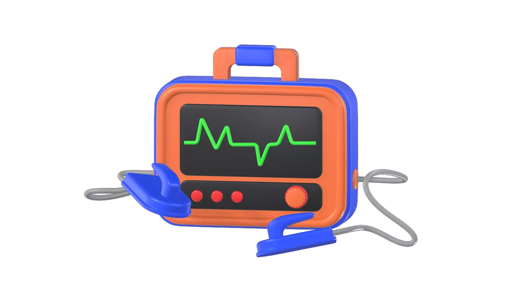 Defibrillator 3D Graphic