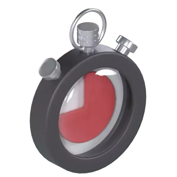 Stopwatch 3D Graphic