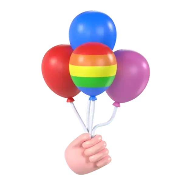 Balloons 3D Graphic