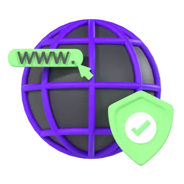 Website Protection 3D Graphic