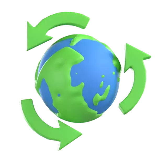 Recycling Symbol 3D Graphic