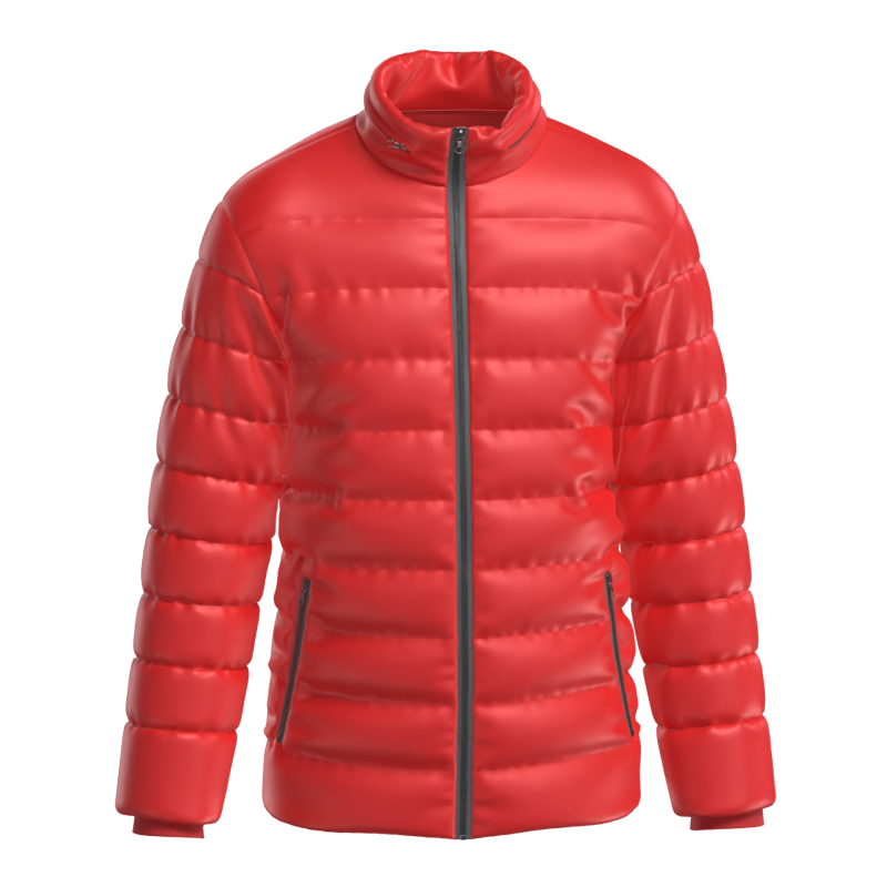 Quilted Jacket Men 3D Mockup 3D Graphic