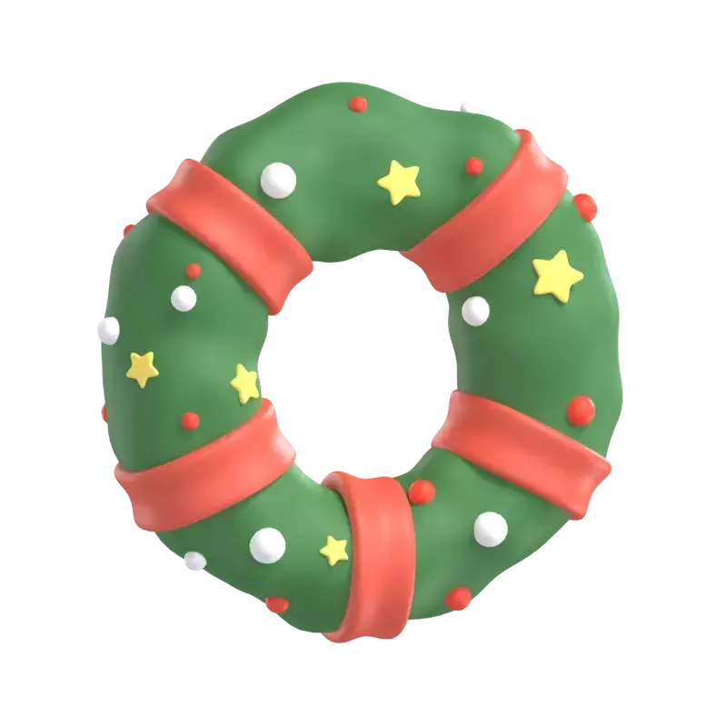 Christmas Crown 3D Graphic