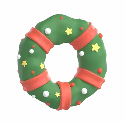 Christmas Crown 3D Graphic