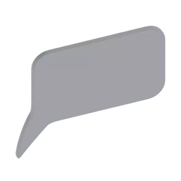 Chat Bubble 3D Graphic