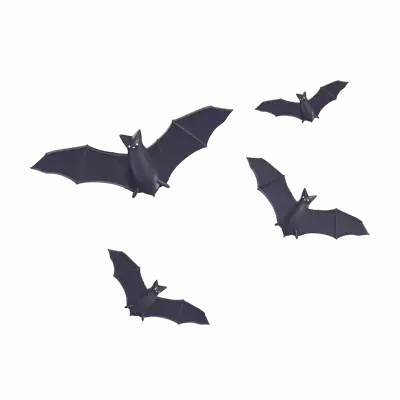 Bats 3D Graphic
