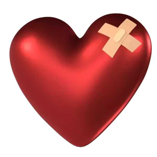 Heal Heart 3D Graphic