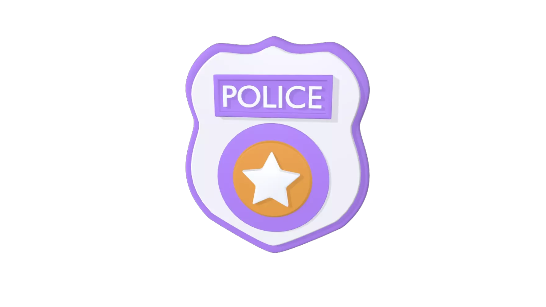 Police Badge 3D Graphic