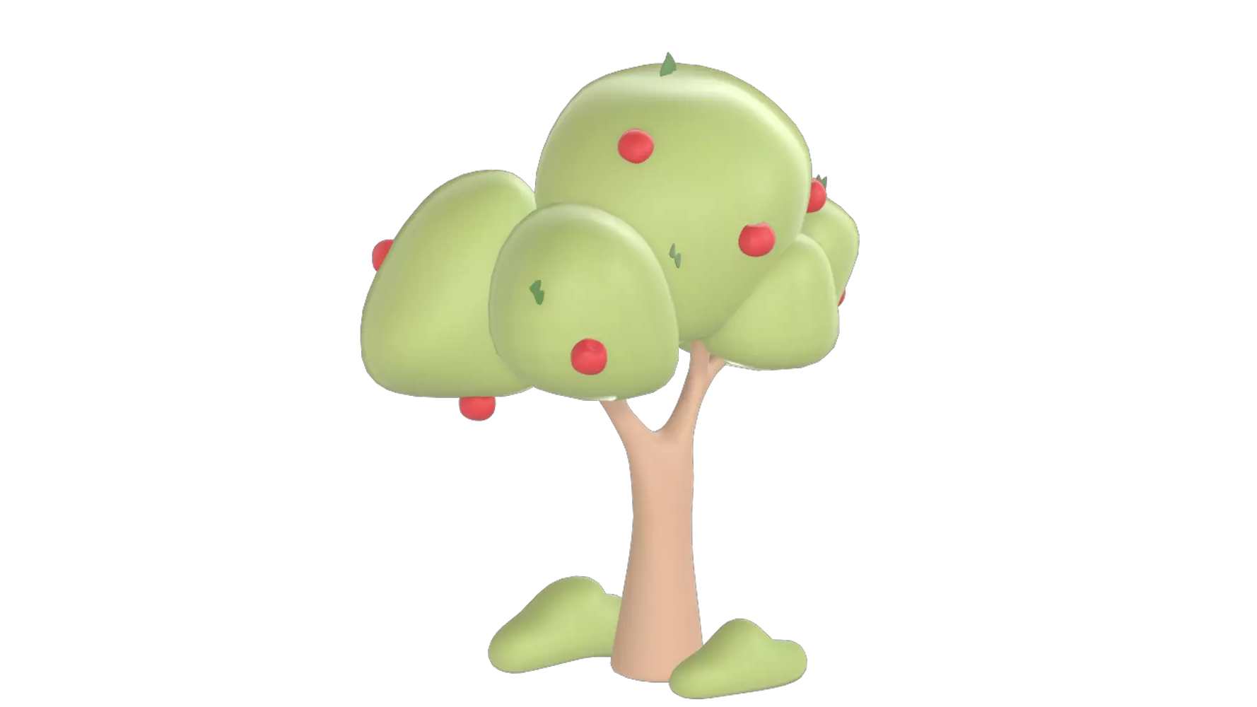 Apple Tree 3D Graphic