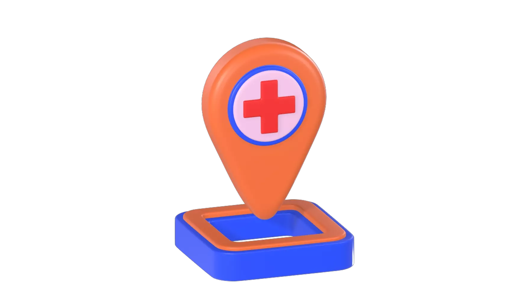 Hospital Location 3D Graphic