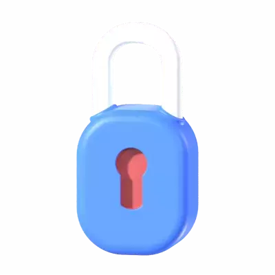 Padlock 3D Graphic