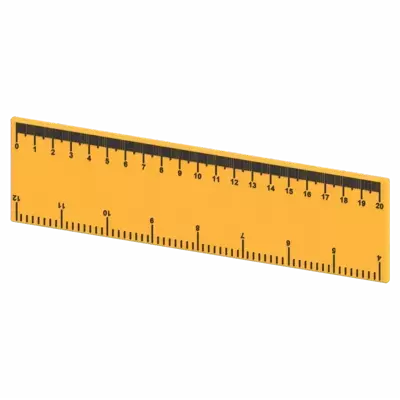 Ruler 3D Graphic