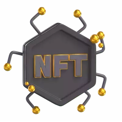 NFT Network 3D Graphic
