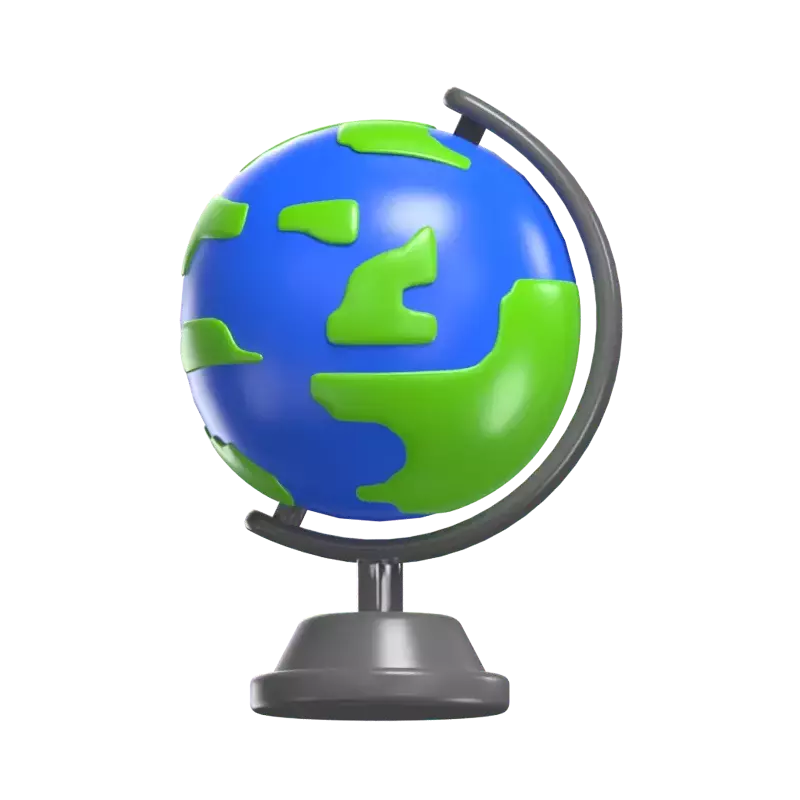 3D Globe Model Exploring The World At Your Fingertips