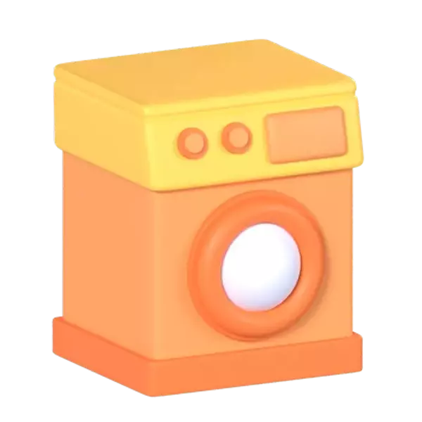 Washing Machine 3D Graphic