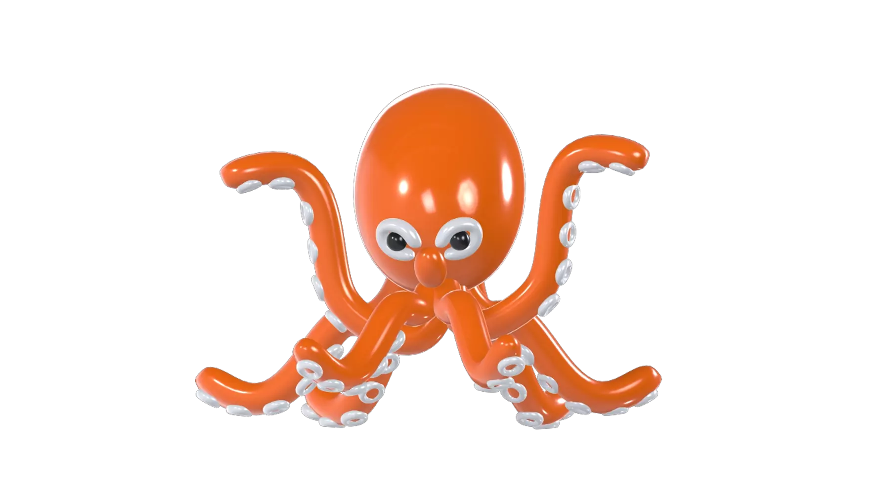 Octopus Balloon 3D Graphic