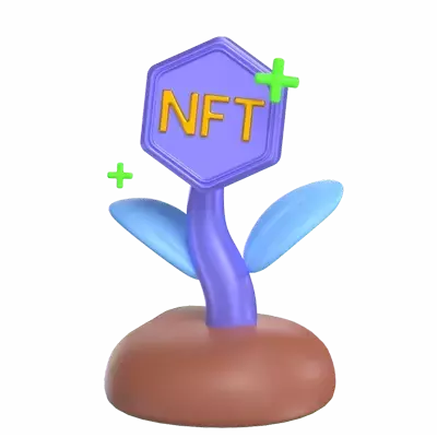 NFT Investmen 3D Graphic
