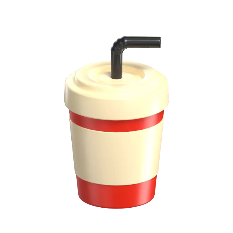 3D Drink Icon Model Refresco En Cada Sorbo 3D Graphic