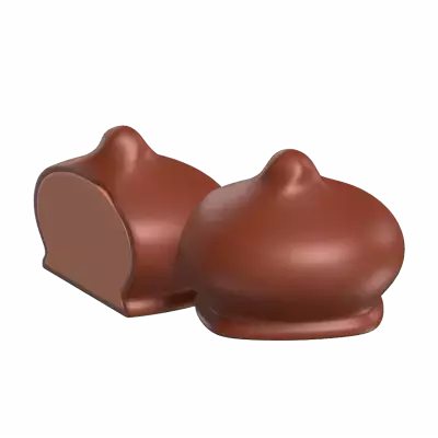 Dos bolas de chocolate Modelo 3D