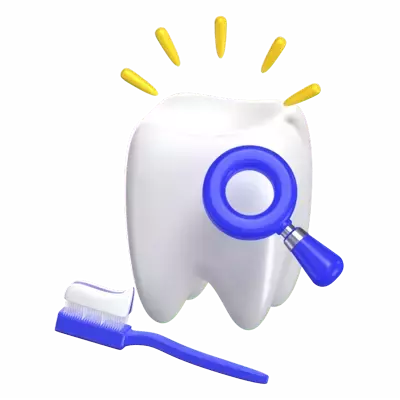 Healthy Teeth 3D Illustration