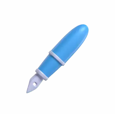 3D Fountain Pen Model To Write And Do Calligraphy