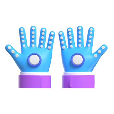 A Pair Of VR Glove 3D Model 3D Graphic