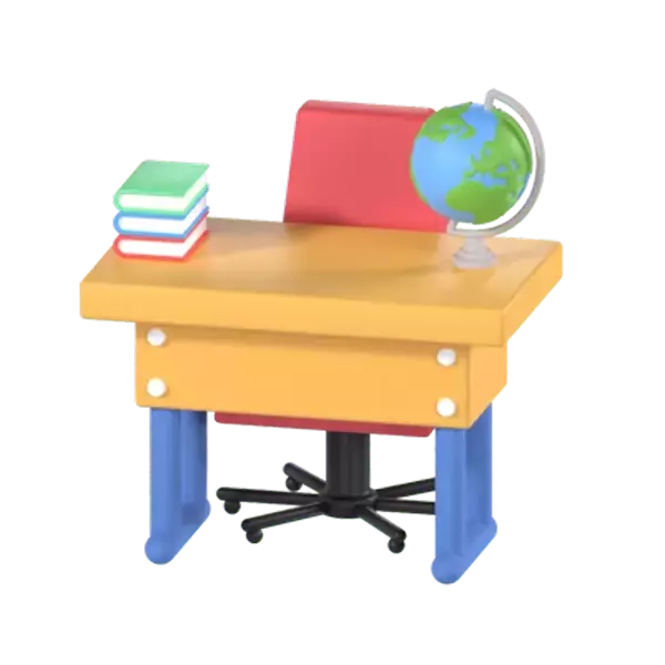 Teacher Desk 3d model--ca466c5c-472c-40ad-aded-a1b363294146