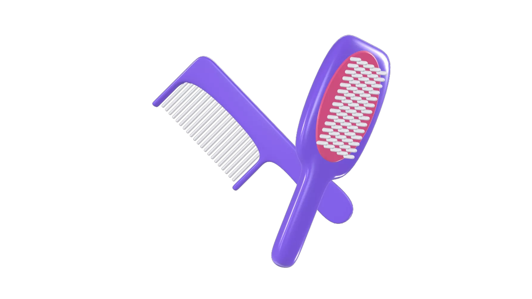 Hair Combs 3D Graphic