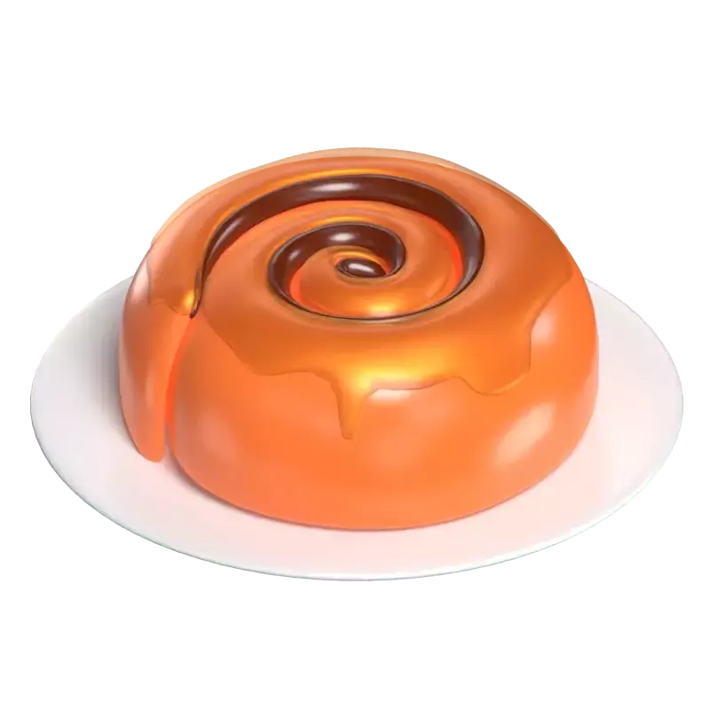 Rolling Sweetness A 3D Of Cinnamon Delight 3D Graphic