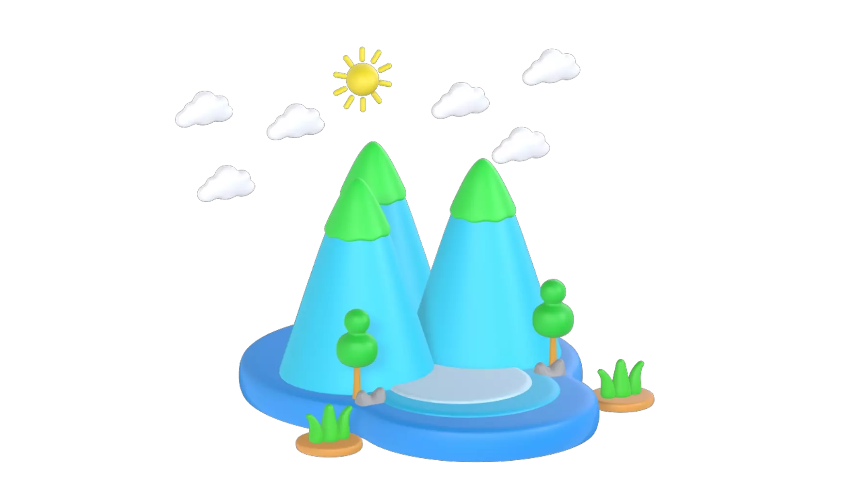 Mountain 3D Graphic